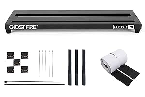 GHOSTFIRE Ghost Fire Guitar Pedal Board Aluminum Alloy Effect Pedalboard,V series (V-LITTLE 20-PB（20''x7''）)