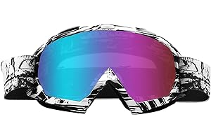 beyisi Dirt Bike Goggles Motorcycle Gear ATV Riding Motocross Dirtbike 4-Wheeler Accessories Ski Fit Over The Glasses