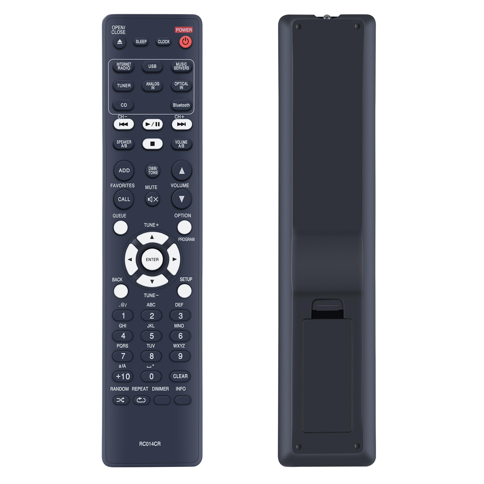 RC014CR Replacement Remote Control for Marantz Audio Video Receiver System Player, Compatible With M-CR612 MCR612 M-CR603 MCR603