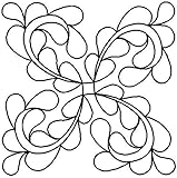 Quilting Creations Feathered Curls Quilt Stencil