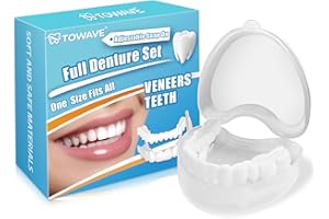 TOWAVE Temporary Veneers Teeth for Women and Men, Temporary Tooth Replacement Kit, Nature and Comfortable