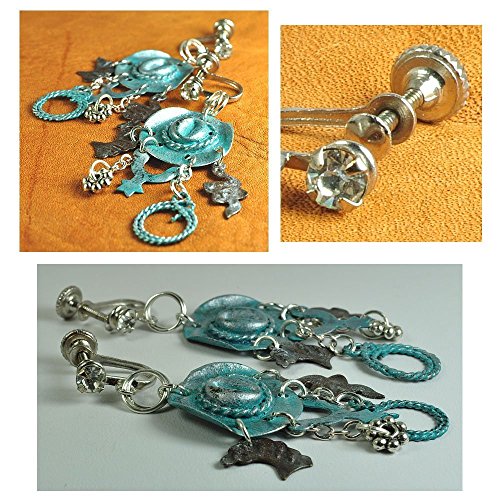 Ride em Cowgirl Rodeo Earrings Vintage - Thumbnail 2