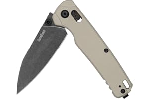 Kershaw Bel Air Pocket Knife, Made in the USA, 3.4 inch CPM MagnaCut Steel Blade, EDC Design, Duralock Locking Mechanism, Manual Folder, Pocketclip