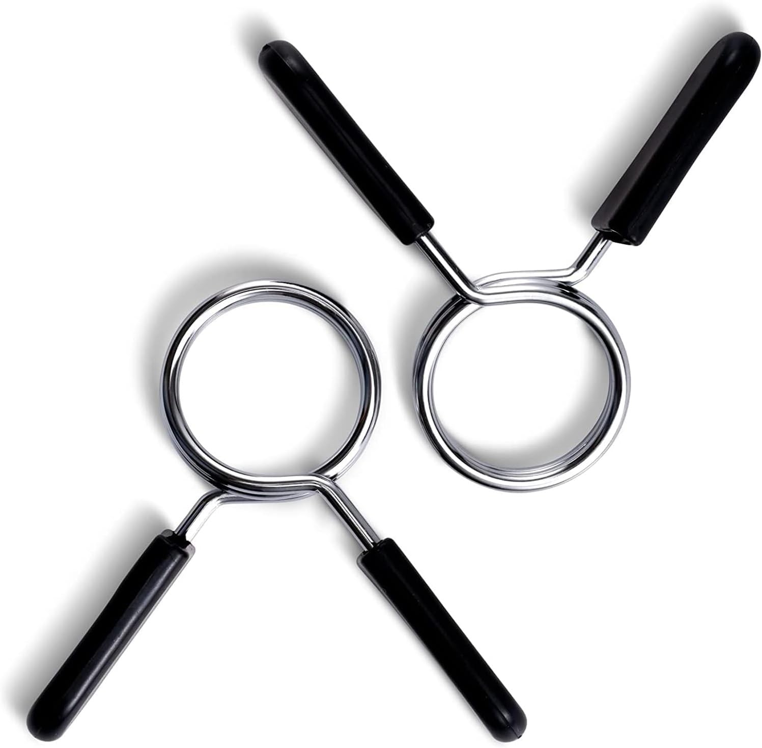 KOMUNJ Dumbbell Bar Spring Clasp, Weight Lever Clamps for Dumbbells, Dumbbell Clips for Dumbbells, Weight Lifting, Dumbbell Attachment, Lock, 30 mm, Spring Clip, Dumbbell (Pack of 2)