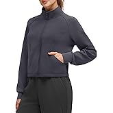 G4Free Smoofit Modal Soft Women's Zip Up Jackets Mock Neck Casual Sweatshirts Athletic Workout Tops with Pockets