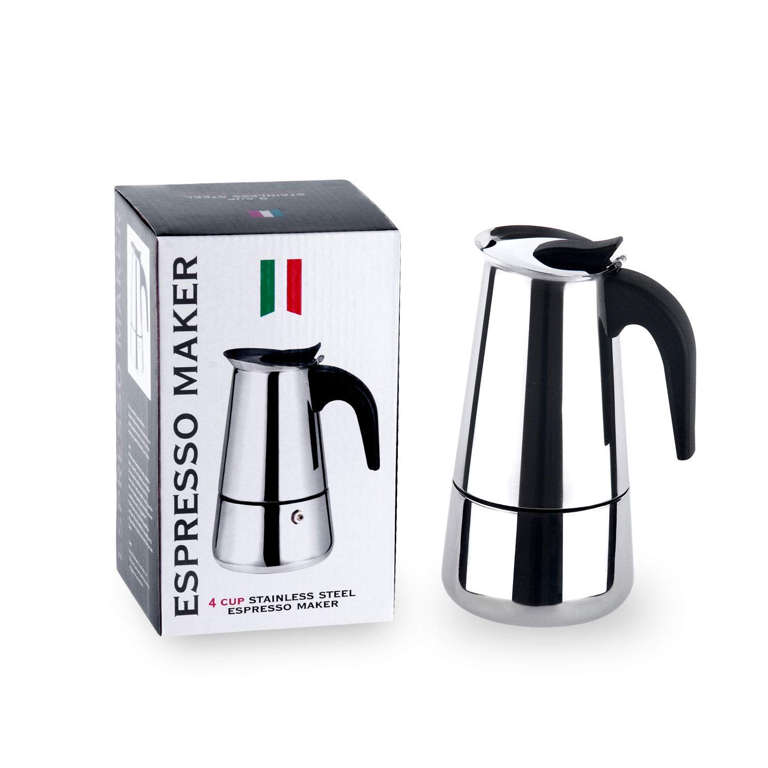 THW Stovetop Espresso Maker, Moka Pot 