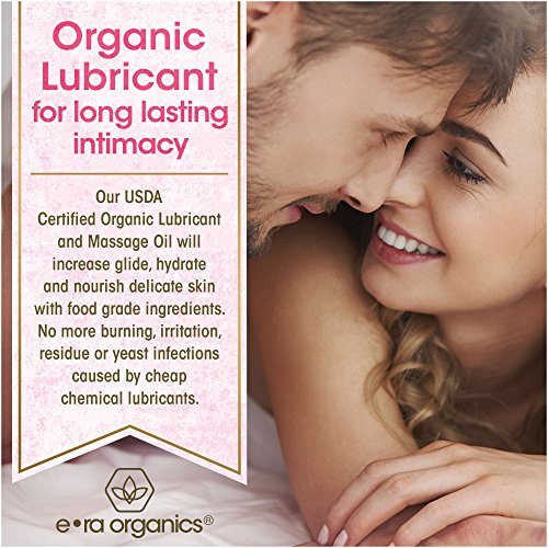 Organic Personal Lubricant & Massage Oil â€“ Natural Lube For Men and Women With Extra Nourishing, Hydrating, Soothing Ingredients. Edible, Non Toxic, Paraben Free Formula.