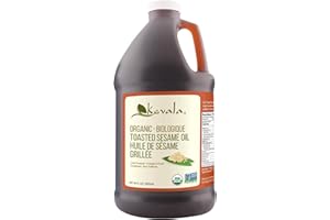Kevala Toasted Sesame Oil, Organic 1/2 Gallon (1,892ml)