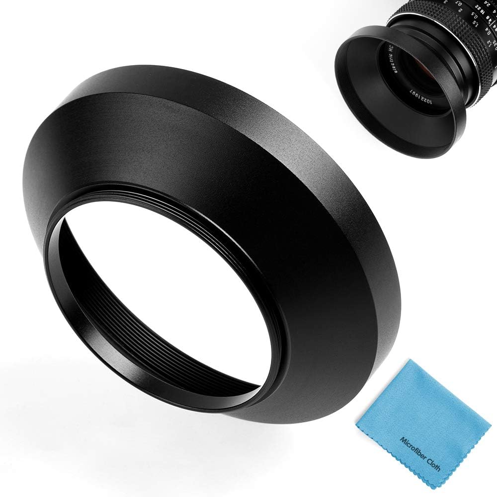 77mm Wide Angle Lens Hood, Universal Metal Lens Hood