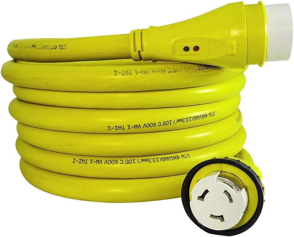 MARVINE CABLE Shore Power Cord Adapter 30Amp Lock Male L5