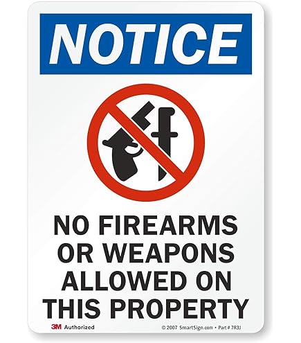 ComplianceSigns.com Ohio Illegal to Carry A Firearm Label Decal