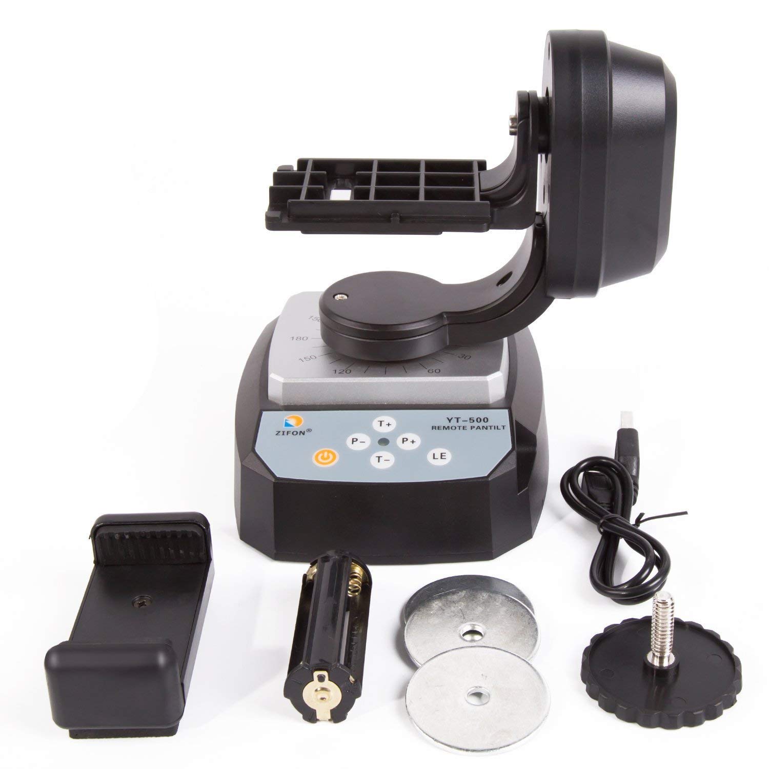 PROtastic® YT-500 Remote Control Motorized Pan Tilt for Action Cameras, Wifi Cameras and Smartphones (GoPro, Xiaomi, SJCAM etc)