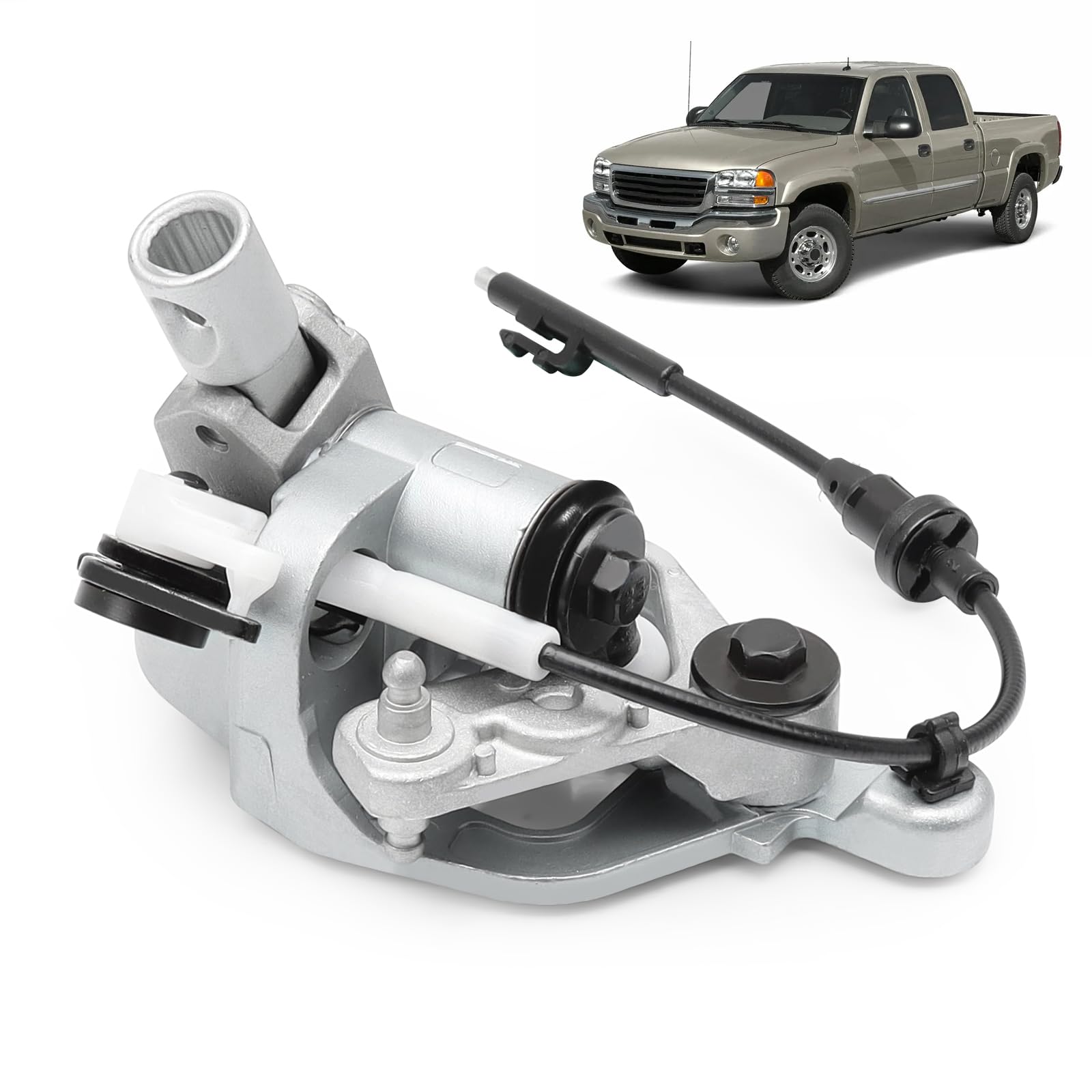 Photo 1 of 905-101 Steering Column Shift Mechanism Compatible with Chevy C1500 Tahoe K1500 Suburban Blazer Astro/GMC Yukon K1500 C1500/ Escalade/Isuzu HTR HVR HXR, etc, Steering Column Shifter Assembly