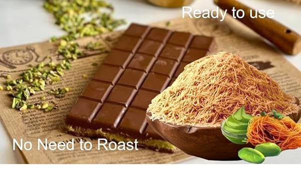 KATAIFI SHREDDED FILLO PHYLLO DOUGH, BAKED KATAIFI PASTRY, INGREDIENT OF DUBAI CHOCOLATE PISTACHIO BARS, KNAFEH, KADAYIF FOR PASTRIES, MILKY DESSERTS (3.5 OZ)