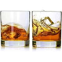 Whiskey Glasses,Set of 2,11 oz,Premium Scotch Glasses,Bourbon Glasses for Cocktails,Rock Style Old Fashioned Drinking…