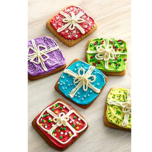 JPSOR 22pcs Cookie Cutter Biscuit Cutters Sandwich Cutters Colors Shapes Cake Cutter (Star, Flower, Round, Square)