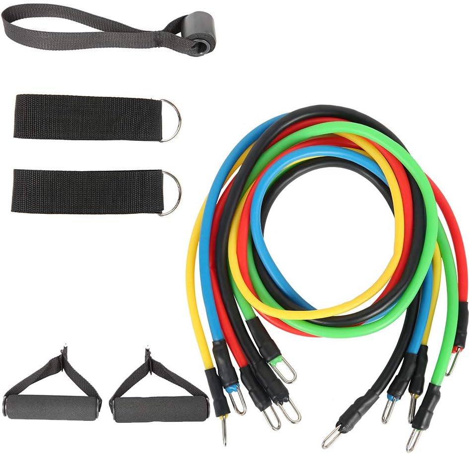 Fitness pull rope，Exercise Fitness Resistance Bands Set ，Fitness Pull Rope Resistance Bands Waist Arm Leg Tummy Stretching Slimming Crunches for Pilates, Physical Therapy, Rehab, Speed Strength