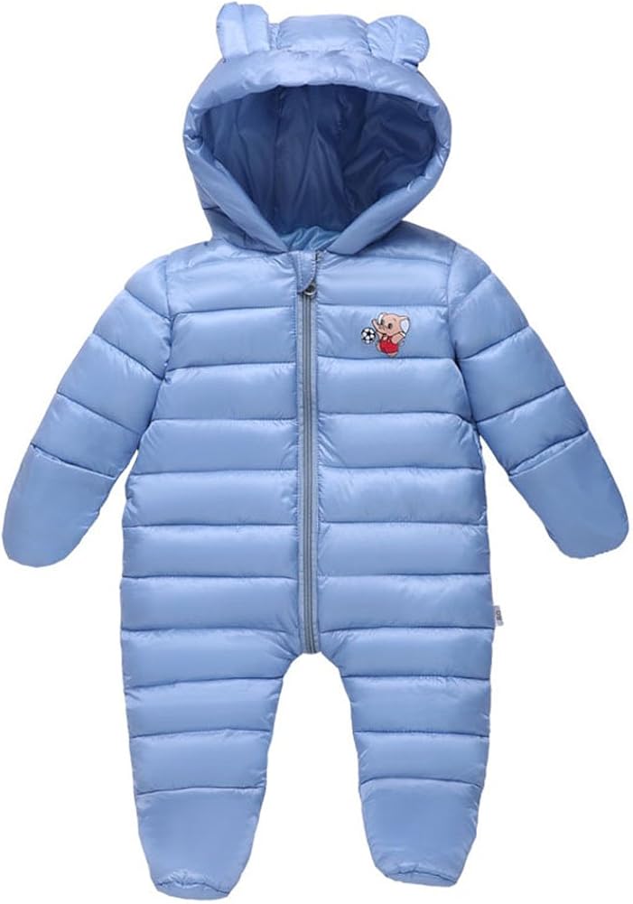 Combinaison De Neige épaisse Pour Bébé Avec Capuche - Taille 3 à 24 Mois - Matériau Chaud Polyester/coton - Pour Hiver Et Ski