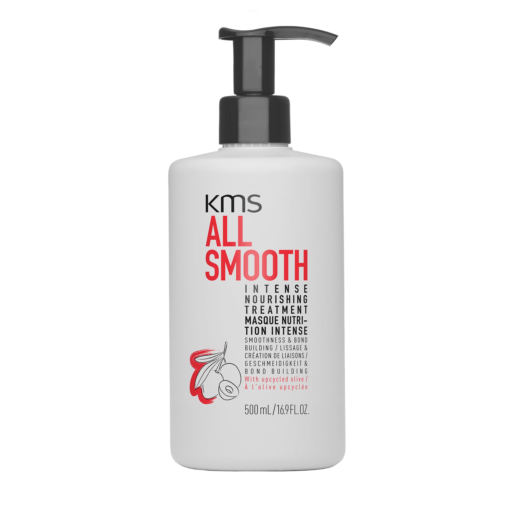 KMS AllSmooth Intense Nourishing Treatment, For All Hair Types, Up to 50% Smoother Hair, Strengthens & Nourishes, Vegan & PETA Approved, 500ml