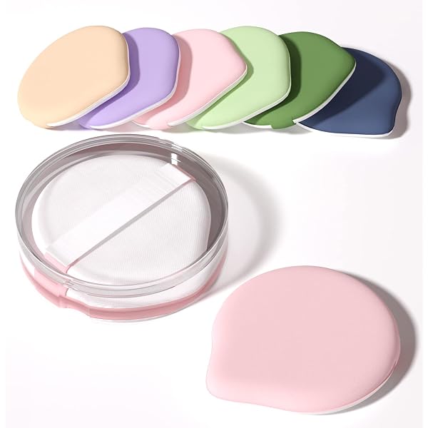 KFHENSOMR Make-up Schwamm Set – 5 Stück Tropfenförmige Blender Für Foundation & Concealer