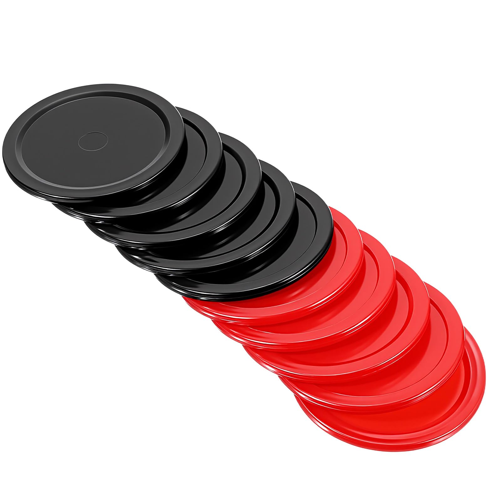 Shimmeroo 10Pcs Air Hockey Pucks, 2.5 Inch Small Plastic Hockey Pucks Replacement Accessories for Fun and Entertainment