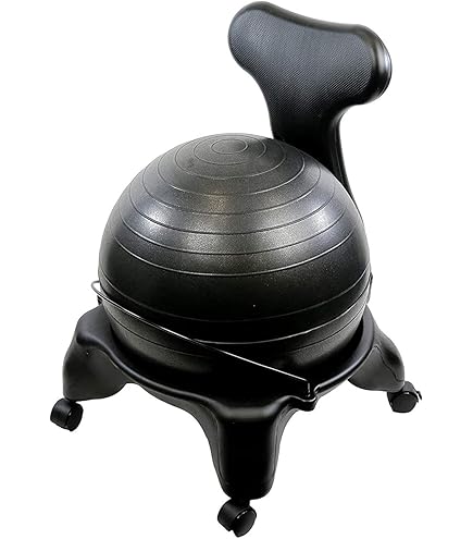 NUNETH Très Épais Chaise Boule De Yoga Pour Le Bureau, Chaises De Bureau Avec Ballon D'exercice Pour Soulager Les Douleurs Lombaires, Support