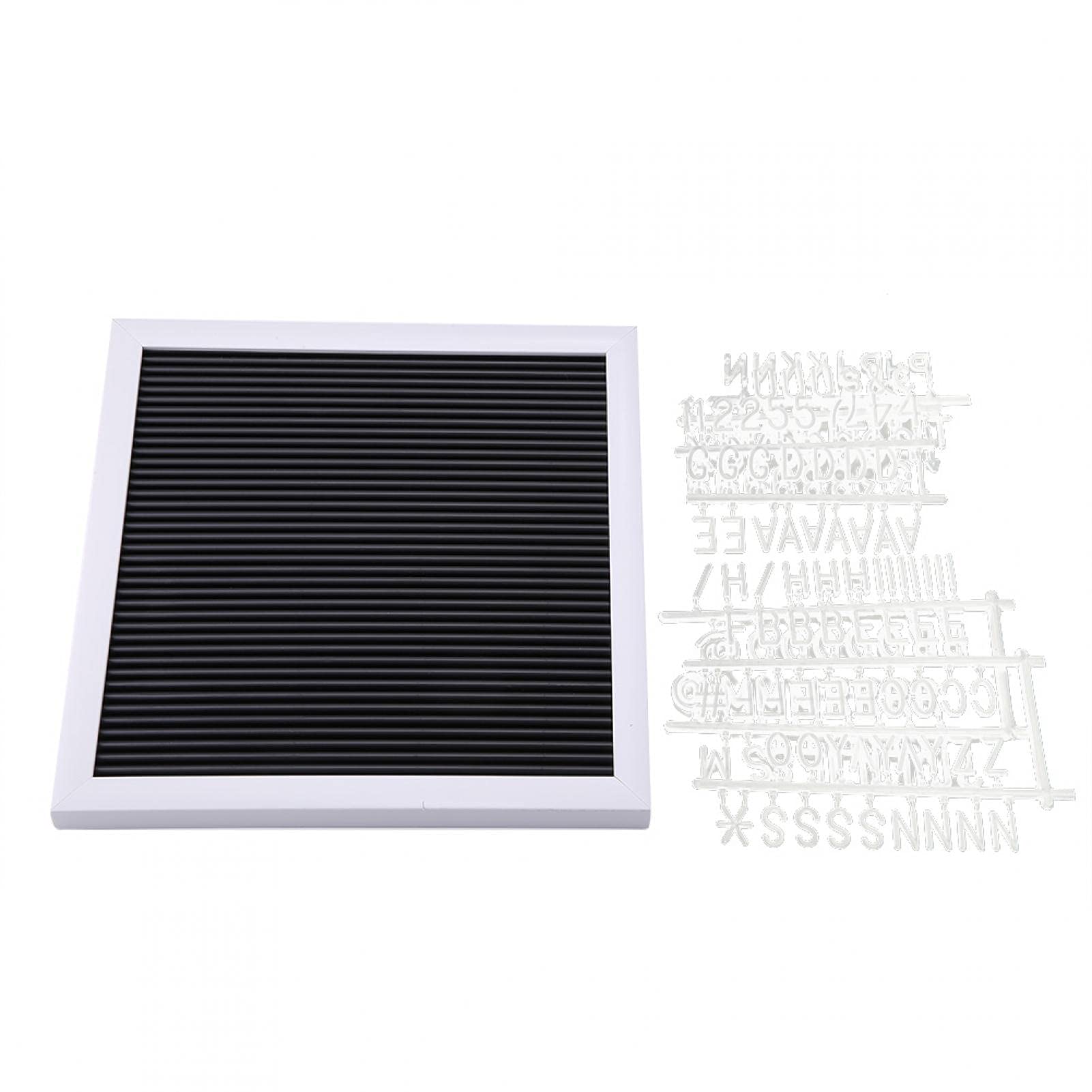 Letter Board with Letters, 25cm*25cm Message Plastic Letter Board Sign Changeable Letters Numbers for Home Room Decor(white)