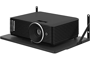 AREAJD All Black Small Mini Projector Mount, Foldable, Compatible with Projectors, Wall Mount, Projector Shelf, Holder Stand Accessories