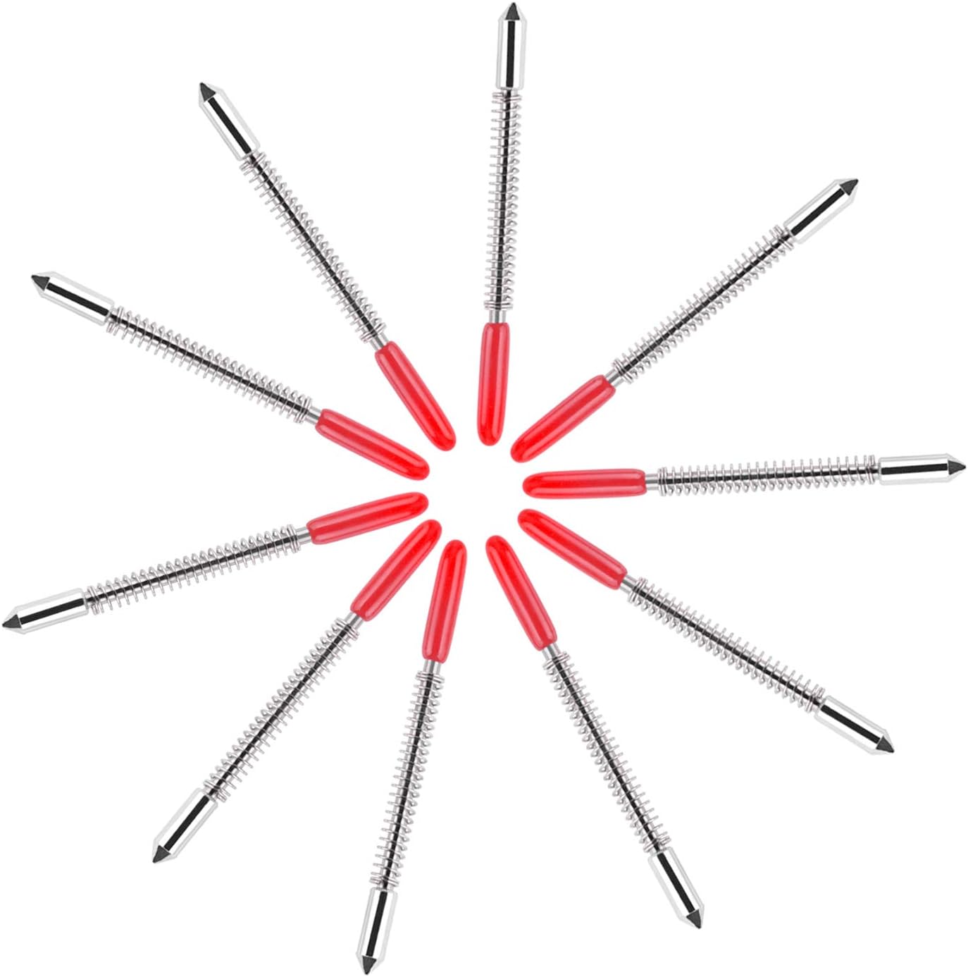 HQMaster 45 Degree Vinyl Cutter Blades Lettering Blade for Graphtec Cutting Plotter, Red Cap Pack Of 10 with Springs: Home Improvement