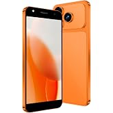 OVIO PYRRHEAN Unlockable Phone, Supports 4G Network, Android Phone, 5.0-inch Screen, 2GB RAM + 16GB ROM/TF 256GB, Dual SIM, Dual Camera, Suitable for Beginners (28orange)
