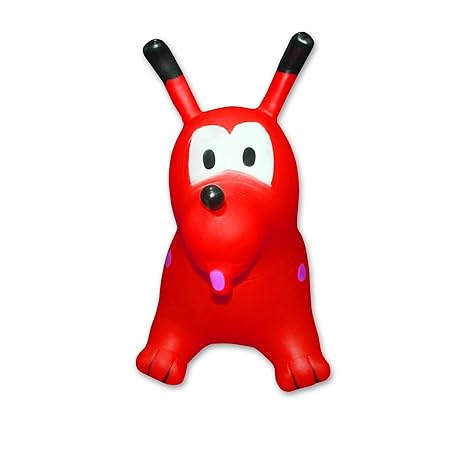 Shopo Rides on Toys Inflatable Bouncer|Best for Toddlers Physical Therapy, More Safety Jumping Horse, Best Gifts, Heavy Duty Rubber|Rocker Toy for Kids Suitable for Boys & Girls (Red)
