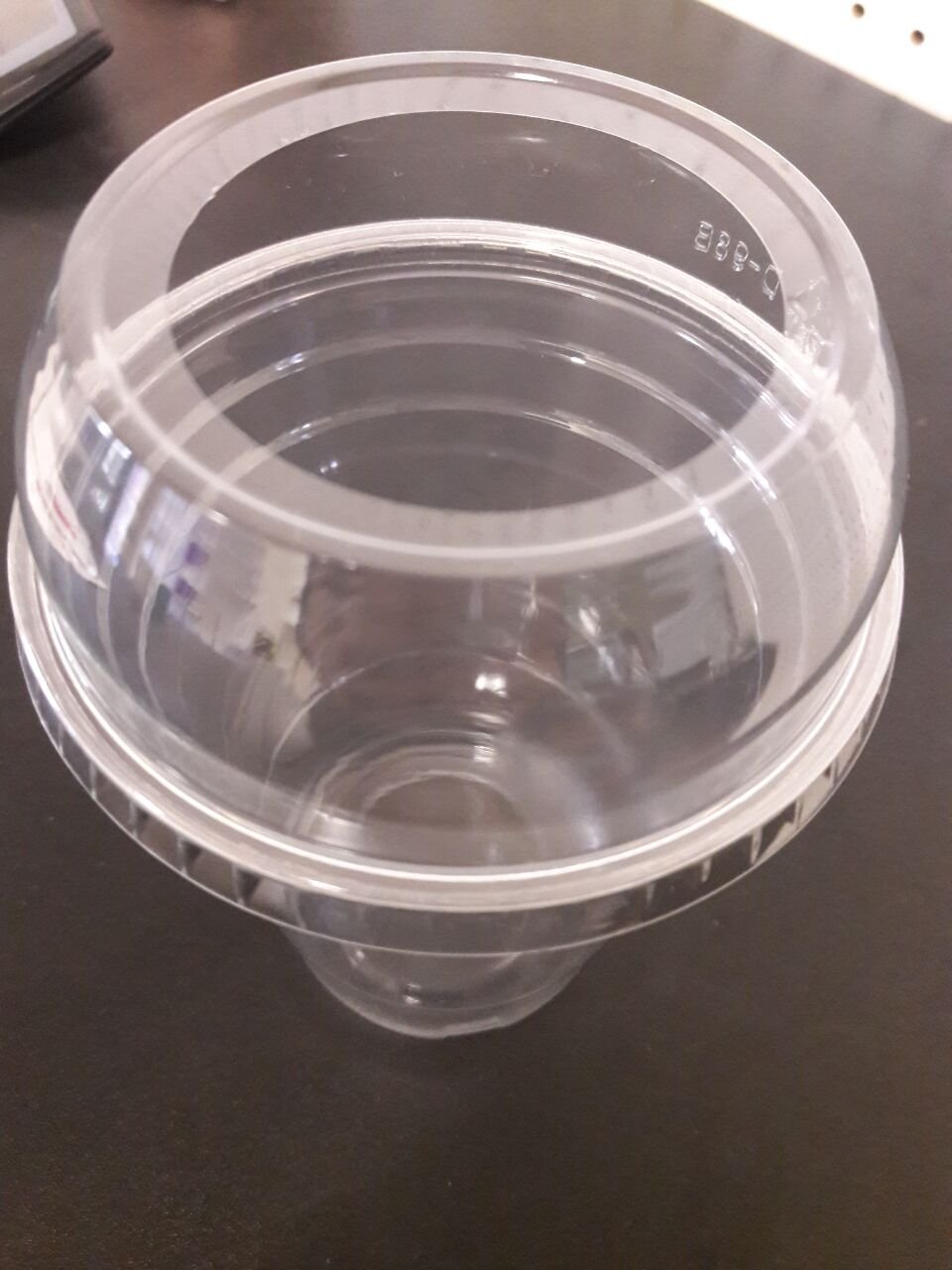 Buy 100sets 16oz. Plastic Ultra Clear Cups with BIG hole DOME lids is