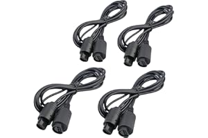 WPARHUS 6FT N64 Controller Extension Cable for Nintendo 64 N64 Controller Gamepad Extension Cable Cord (4 Pack)