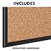 Quartet Cork Board, Bulletin Board, 5' x 3' Corkboard, Black Frame (2305B)