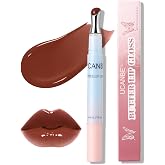 UCANBE Butter Lip Gloss, Hydrating &amp; Moisturizing Lipgloss with Metal Tip, Lightweight, Non-Sticky, Smooth, Nourishing for High-shine Finish(03 Caramel Pudding)