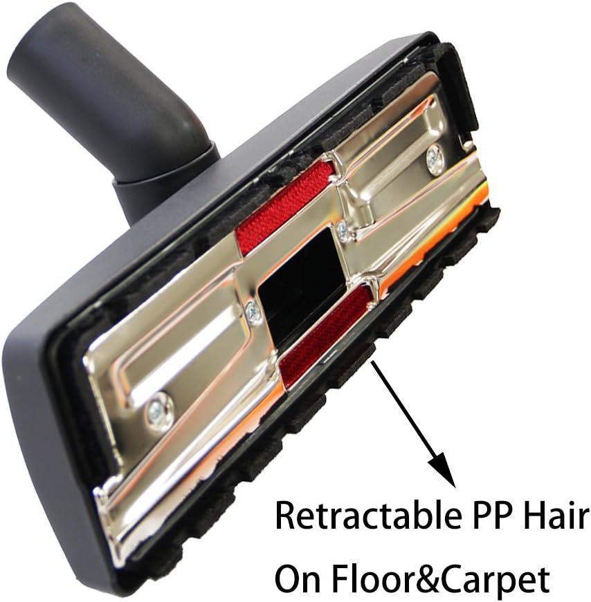 EZ SPARES 1 1/4 inch 32mm Universal Vacuum Cleaner Euro Floor Brush Head Brush Attachment For Floor and Carpet Combo Tool New Designed to Fit Hoover, Eureka, Rainbow, Kenmore, Shop VAC: Kitchen & Dining
