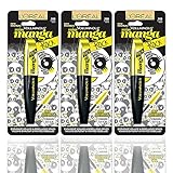 (3 Pack) L'Oreal Paris Voluminous Miss Manga Rock Mascara #388 Black