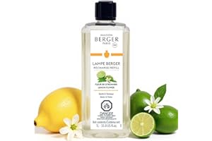 MAISON BERGER Lemon Flower - Lampe Berger Fragrance Refill for Home Fragrance Oil Diffuser - 33.8 Fluid Ounces - 1 Liter