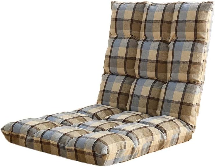 YAXY Floor Chairs with Back Support for Adults, Adjustable Gaming Sofa Chair Cushioned Folding Lazy Recliner Living Room Outdoor Indoor Soft Great for Reading Games Meditating Padded Gaming Chair
