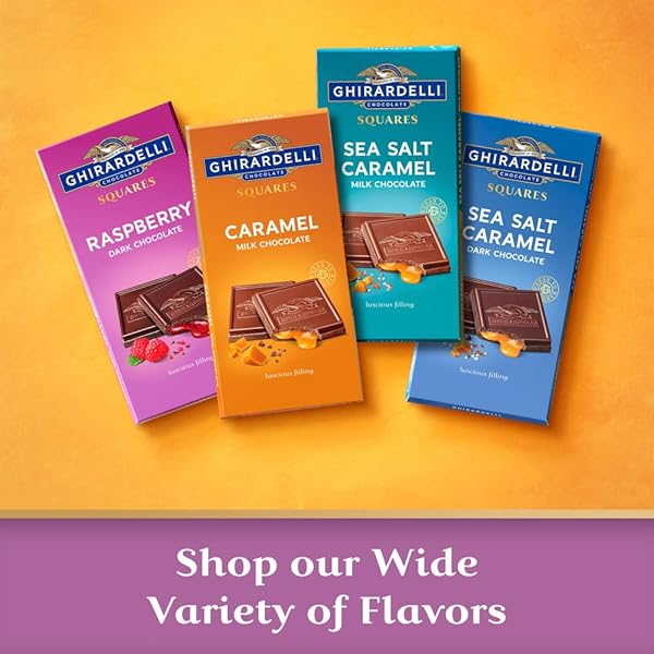 GHIRARDELLI RASPBERRY DARK CHOCOLATE SQUARES BAR, 4.8 OZ BAR
