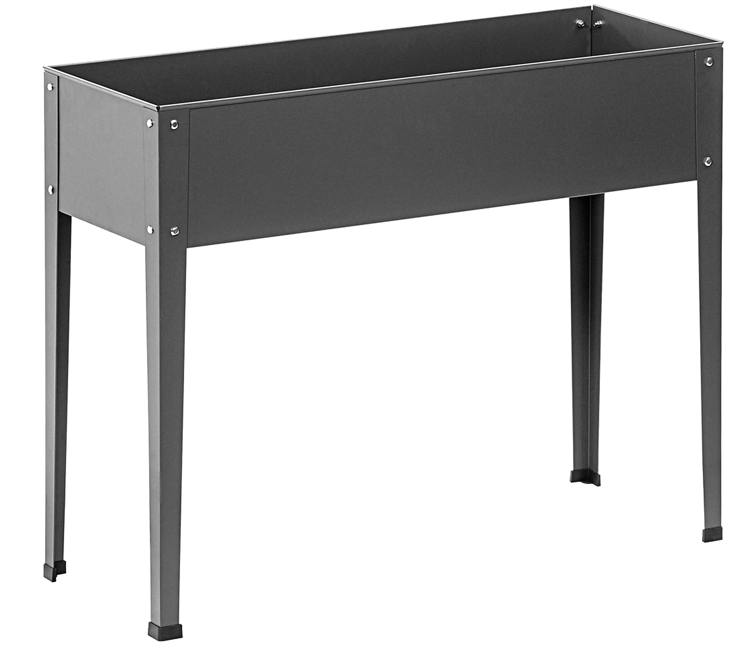 Dehner Münster Raised Bed, Approx. 100 x 30 x 80 cm, Steel, Grey, Dark Grey
