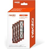 Neato Robotics Original Replacement Parts- True HEPA Filters (4-pack), developed for D10, also compatible with D9, D8, D7, D6, D4 Robot Vacuums. Max Performance.