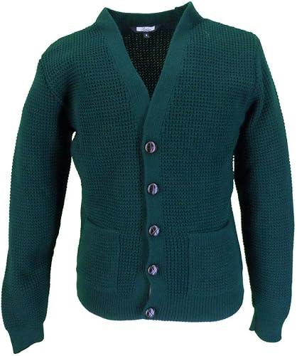 skinhead waffle cardigan