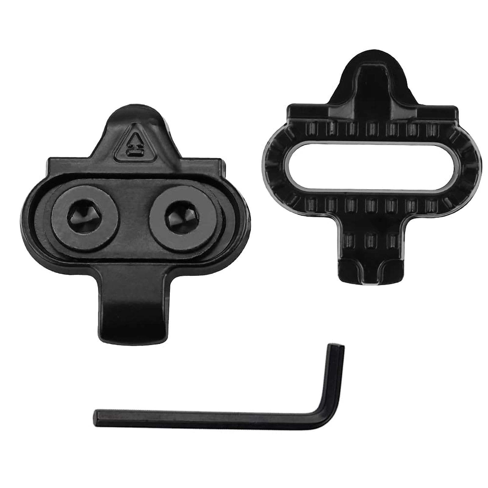 JPGhaha Bike Cleats SH51 SPD Black 2 Sets Self-Locking Cycling Cleat Robust for Men Women Single Release Compatible with Shimano SPD Clipless Pedals Cleat with Allen Key for Spinning