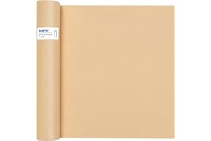 OcePor Brown Paper Roll 15"×450", Craft Paper, Kraft Paper Roll, Wrapping Paper, Packing Paper for Moving, Gift Wrapping, Wall Art, Table Runner, Floor Covering, Bulletin Board, Arts Crafts