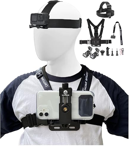Ulanzi CM027 Chest Head Strap Mount Belt Phone For IPhone 15 14 Gopro Insta360 X3 Dji Osmo Pocket 3 Action Camera Accessories - 44