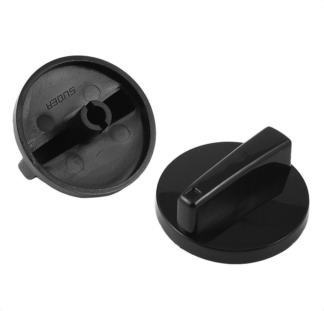 HIAKDOFT Gasbrenner Knöpfe 4 Stück - Grill Regler Ersatz Kunststoff Silber