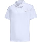 MOHEEN Men's Moisture Wicking Short Sleeve Polo Shirts UPF 50+ Lightweight Performance Golf Shirts M-6XL