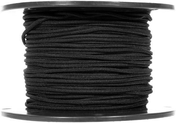 Shock Cord - Black Diamond Weave Elastic Bungee Cord - Features 100% Stretch, Shock Absorbent, & Strong Hold - Camping, Kayak Decks, Crafting, Gravity Chairs, & Tie-Downs - (1/8 Inch X 10 Feet) - - 