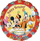 Anagram International Mickey and Friends Birthday Foil Balloon Pack, Multicolor